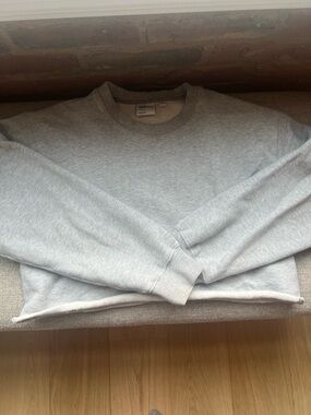 TNT cropped sweateece- Light Gray